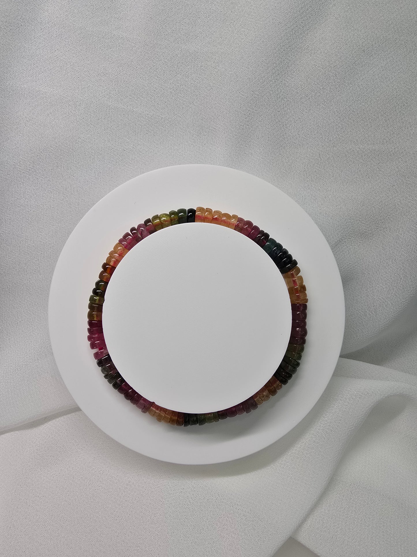 Rainbow Tourmaline Abacus Bracelet