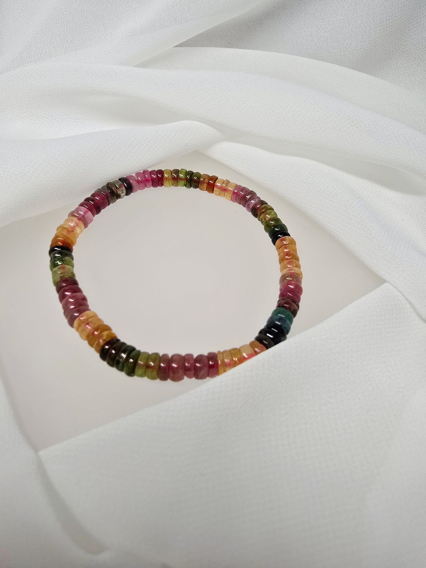 Rainbow Tourmaline Abacus Bracelet