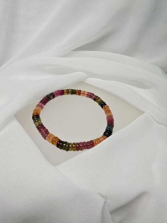 Rainbow Tourmaline Abacus Bracelet